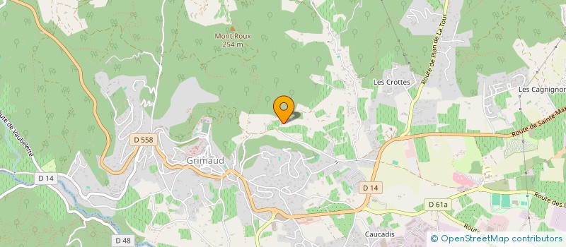 localisation de l'entreprise BASTIDE DE PAVON à GRIMAUD