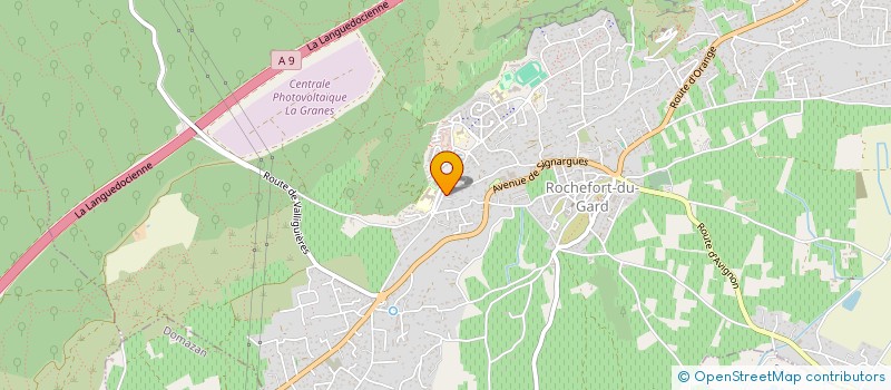 localisation de l'entreprise BASTIDE DES TILLEULS  ROCHEFORT-DU-GARD