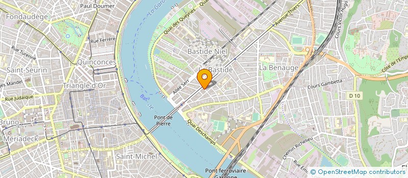 localisation de l'entreprise BASTIDE DISTRIBUTION à BORDEAUX