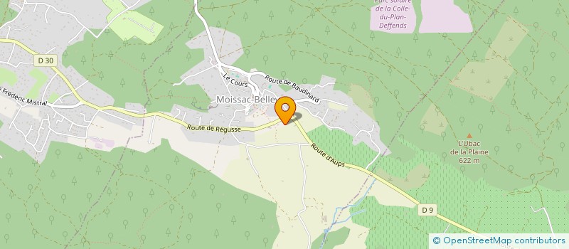 localisation de l'entreprise BASTIDE DU CALADOU à MOISSAC-BELLEVUE