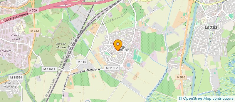 localisation de l'entreprise BASTIDE ET GIRET  LATTES