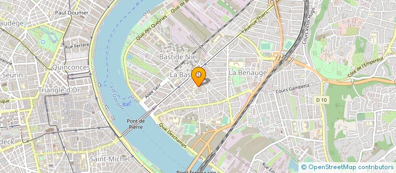 localisation de l'entreprise BASTIDE FORMATION à BORDEAUX