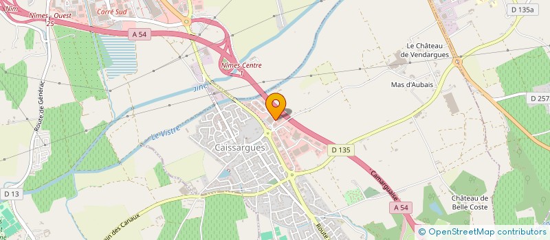 localisation de l'entreprise BASTIDE MAINTIEN A DOMICILE  CAISSARGUES
