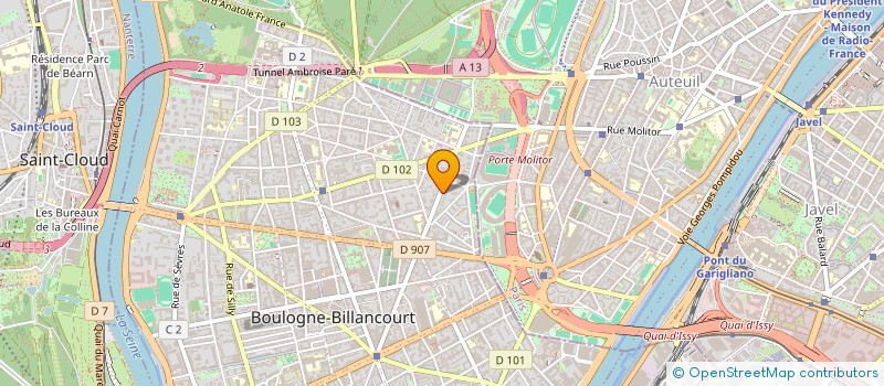 localisation de l'entreprise BASTIDE & PARTNERS à BOULOGNE-BILLANCOURT