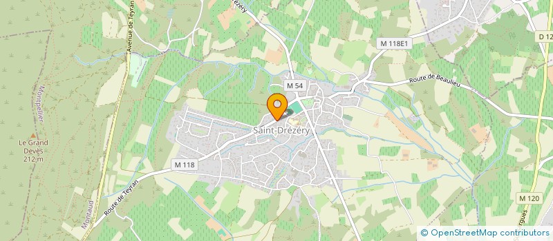 localisation de l'entreprise BASTIDE PIERRE  SAINT-DREZERY