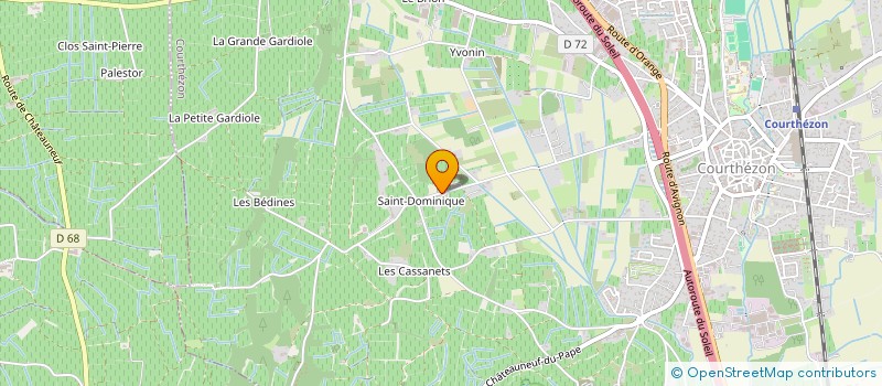 localisation de l'entreprise BASTIDE SAINT DOMINIQUE  COURTHEZON