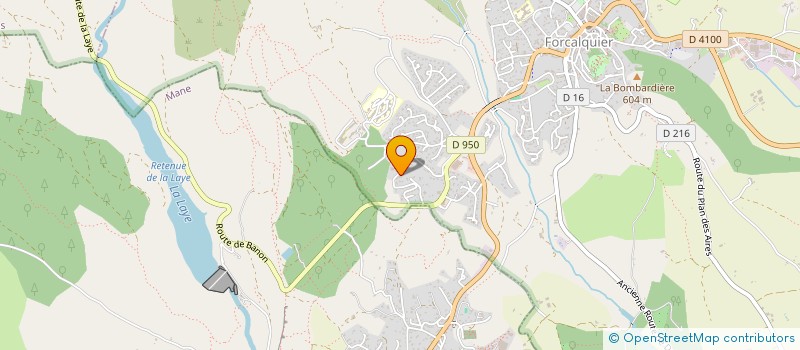 localisation de l'entreprise BASTIDE ST GEORGES  FORCALQUIER