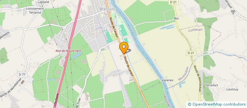 localisation de l'entreprise BASTIDE-TONDON  BRESSOLS