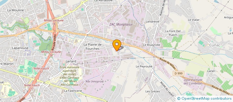 localisation de l'entreprise BASTIDES FACADES à ALBI