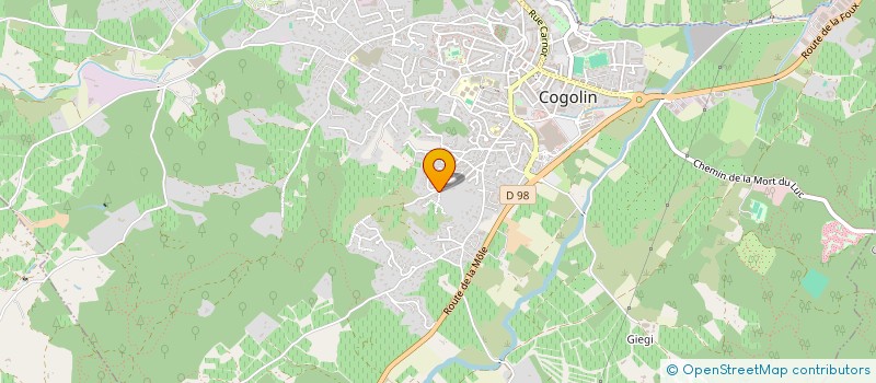 localisation de l'entreprise BASTIDON DES VERGERS  COGOLIN
