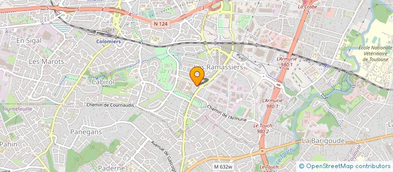 localisation de l'entreprise BASTIE à COLOMIERS