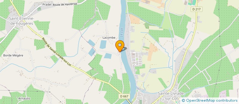 localisation de l'entreprise BASTIEN 47110  SAINTE-LIVRADE-SUR-LOT