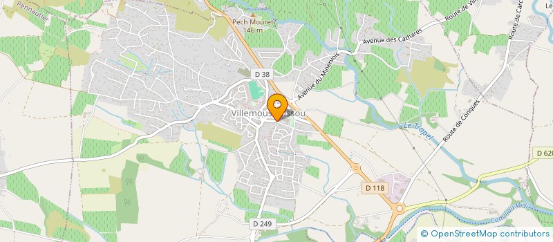 localisation de l'entreprise BASTIEN &CO  VILLEMOUSTAUSSOU