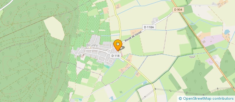 localisation de l'entreprise BASTIEN EBENISTERIE  BRULEY