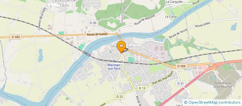 localisation de l'entreprise BASTIEN ET COLOMBIE AGENCE DE COMMUNICATION OCCITANE  MARSSAC-SUR-TARN