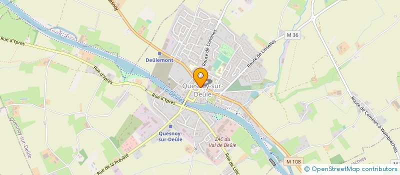 localisation de l'entreprise BASTIEN LESAGE SASU à QUESNOY-SUR-DEULE