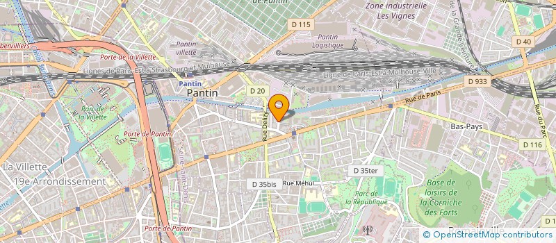 localisation de l'entreprise BASTIEN MAIRET  PANTIN