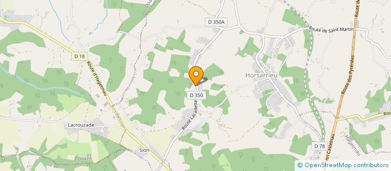 localisation de l'entreprise BASTIEN MOITY AMENAGEMENTS PAYSAGERS  HORSARRIEU