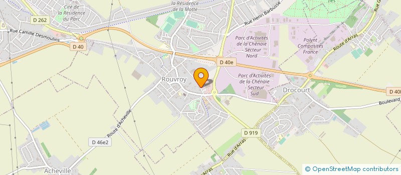 localisation de l'entreprise BASTIEN - PAYSAGISTE  ROUVROY