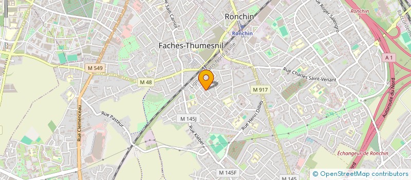 localisation de l'entreprise BASTIEN SANITAIRE ET CHAUFFAGE  FACHES-THUMESNIL