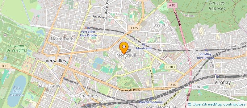 localisation de l'entreprise BASTIEN TRANSPORT à VERSAILLES