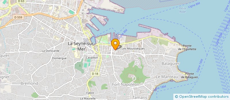localisation de l'entreprise BASTIER IMMO à LA SEYNE-SUR-MER