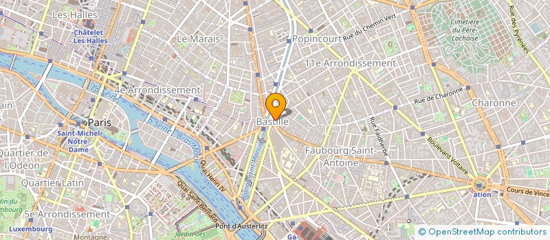 localisation de l'entreprise BASTILLE BUSINESS CLUB  PARIS