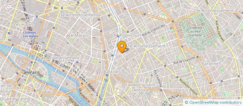 localisation de l'entreprise BASTILLE CORNER  PARIS