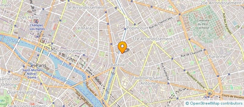 localisation de l'entreprise BASTILLE DREAM  PARIS