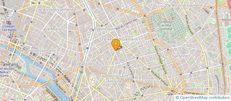 localisation de l'entreprise BASTILLE FINANCE  PARIS