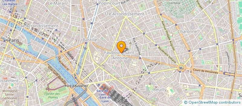 localisation de l'entreprise BASTILLE HOSTEL  PARIS