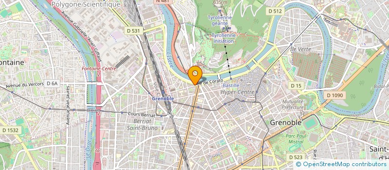 localisation de l'entreprise BASTILLE IMMOBILIER  GRENOBLE