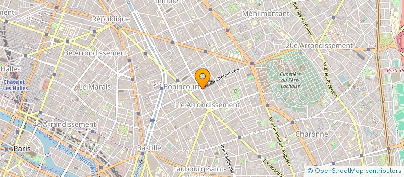 localisation de l'entreprise BASTILLE IMMOBILIERE GESTION  PARIS