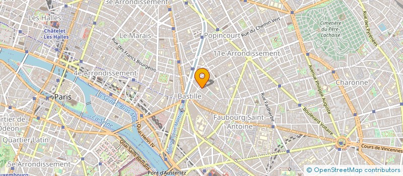 localisation de l'entreprise BASTILLE OPTIQUE à PARIS
