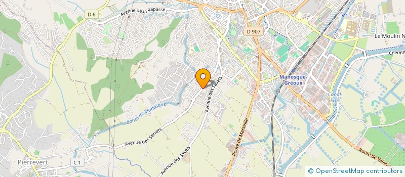 localisation de l'entreprise BASTINIE  MANOSQUE