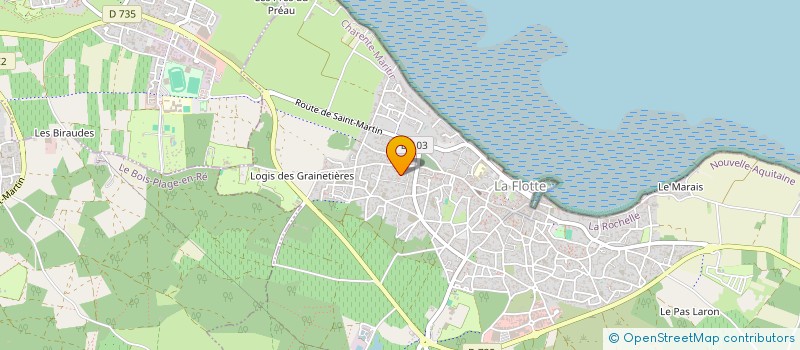 localisation de l'entreprise BASTION DE LA MER  LA FLOTTE