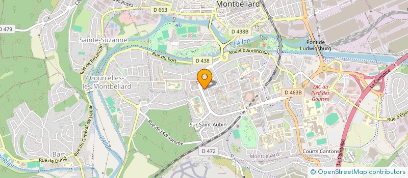 localisation de l'entreprise BASTION VERT INTERNATIONAL  MONTBELIARD