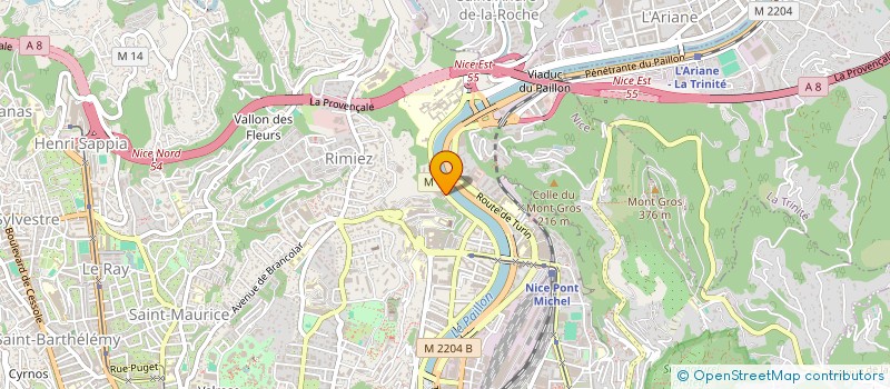 localisation de l'entreprise BASTOM à NICE