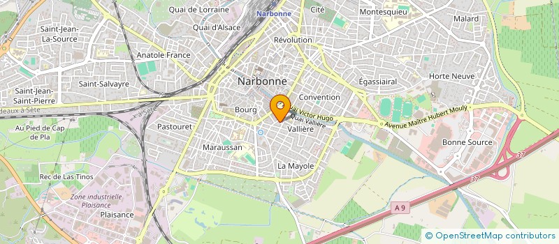 localisation de l'entreprise BASTON  NARBONNE