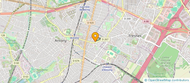 localisation de l'entreprise BASTOON à ANTONY