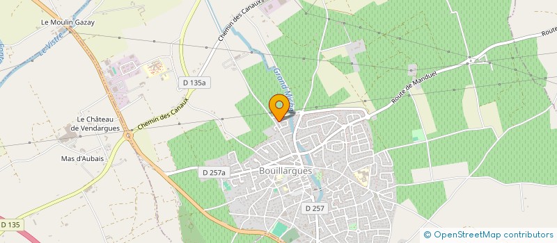 localisation de l'entreprise BASTOS  BOUILLARGUES