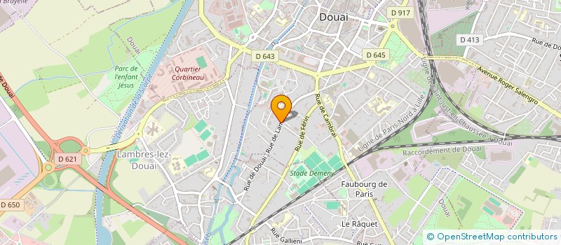 localisation de l'entreprise BASTOS  DOUAI