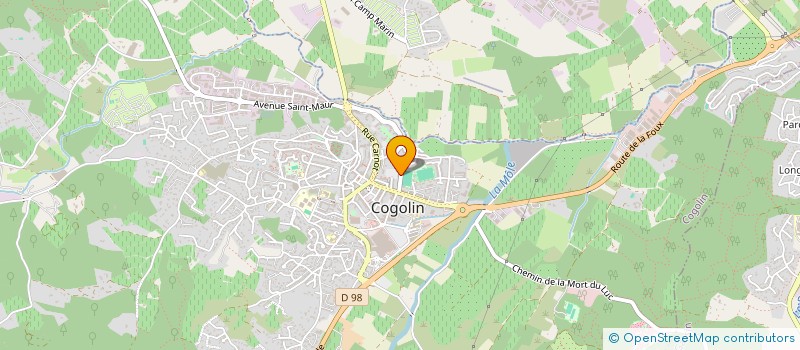 localisation de l'entreprise BASTOS IAI  COGOLIN