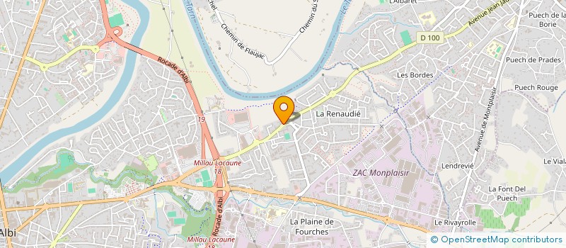 localisation de l'entreprise BASTOS INC à ALBI
