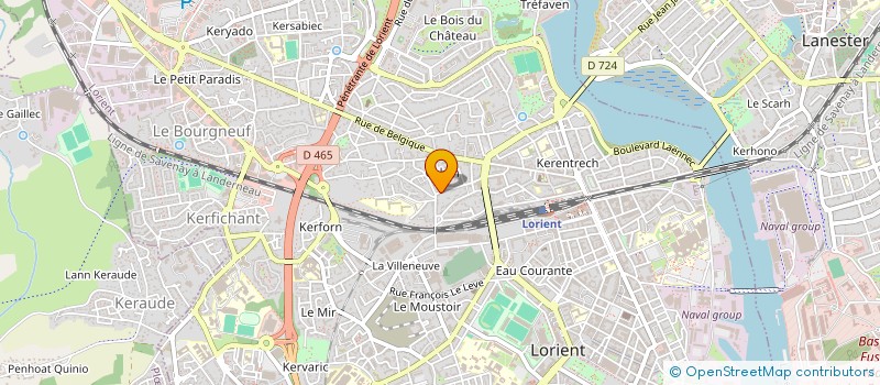 localisation de l'entreprise BASTWAN  LORIENT