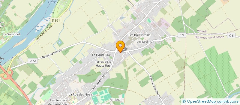 localisation de l'entreprise BASWILL2  VINEUIL