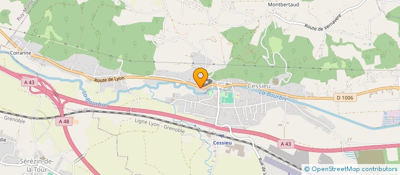 localisation de l'entreprise BAT 1  ROCHETOIRIN