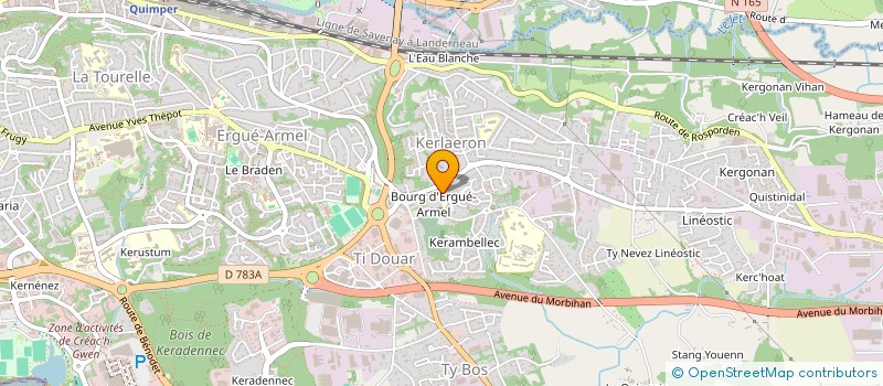 localisation de l'entreprise BAT 2000 à QUIMPER