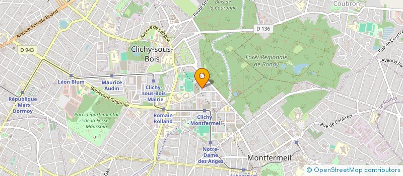 localisation de l'entreprise BAT 2000 à CLICHY SOUS BOIS