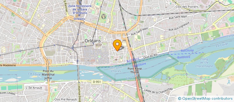localisation de l'entreprise BAT+4 à ORLEANS